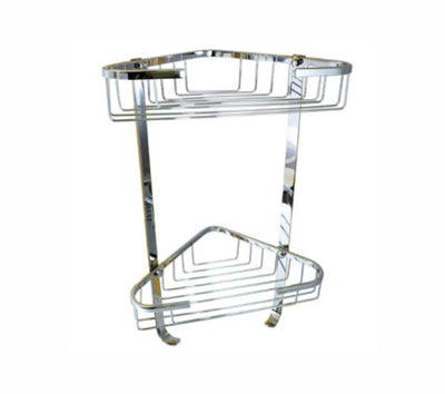 Jabonera Doble Acero Inox. Esquinera Rugo JE-300